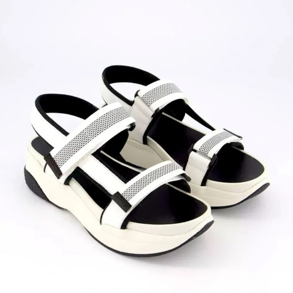 Vagabond Lori Strap Sandals Black & White